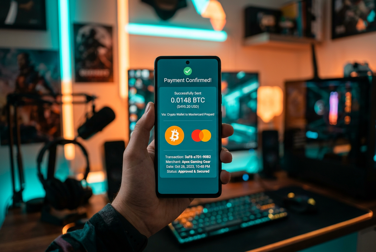 Moderní platební terminály a potvrzení transakce v krypto peněžence na smartphonu